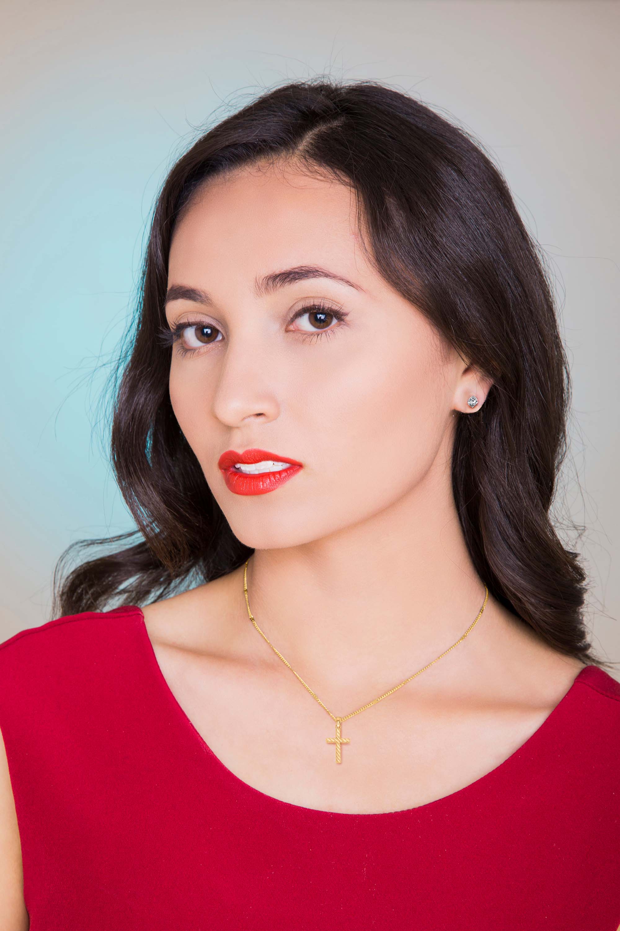 Solid Gold Cross Pendant - 10k or 14k