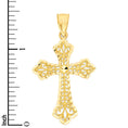 Load image into Gallery viewer, Solid Gold Cross Pendant - 10k or 14k