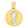 Load image into Gallery viewer, Solid 10k/14k Gold Saint Benedict Medallion Pendant