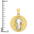 Load image into Gallery viewer, Solid 10k/14k Gold Saint Benedict Medallion Pendant