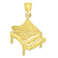 Load image into Gallery viewer, Solid Gold Piano Pendant - 10k or 14k