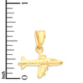 Load image into Gallery viewer, 10k/14k Solid Gold Airplane Charm - Travel Jewelry for Bracelet