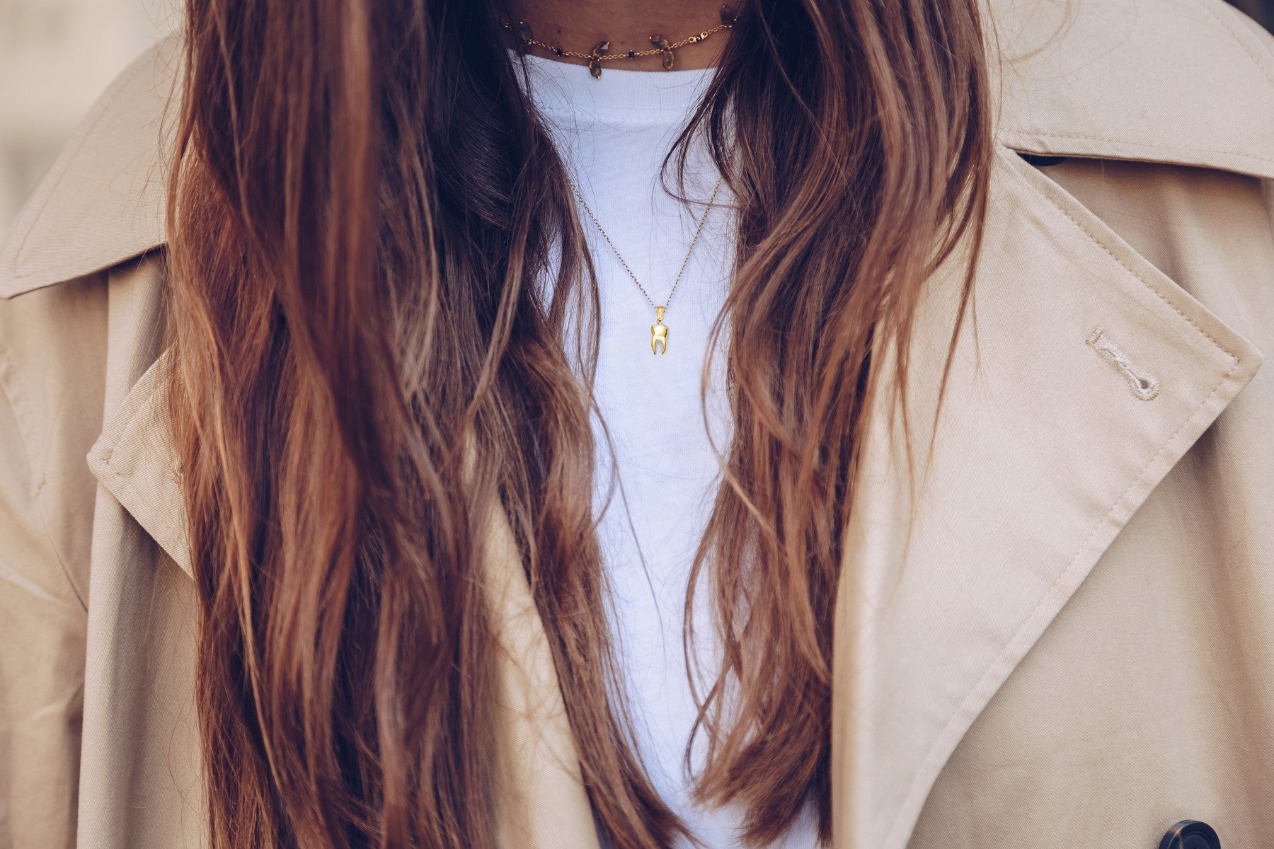 Solid Gold Tooth Pendant - 10k or 14k