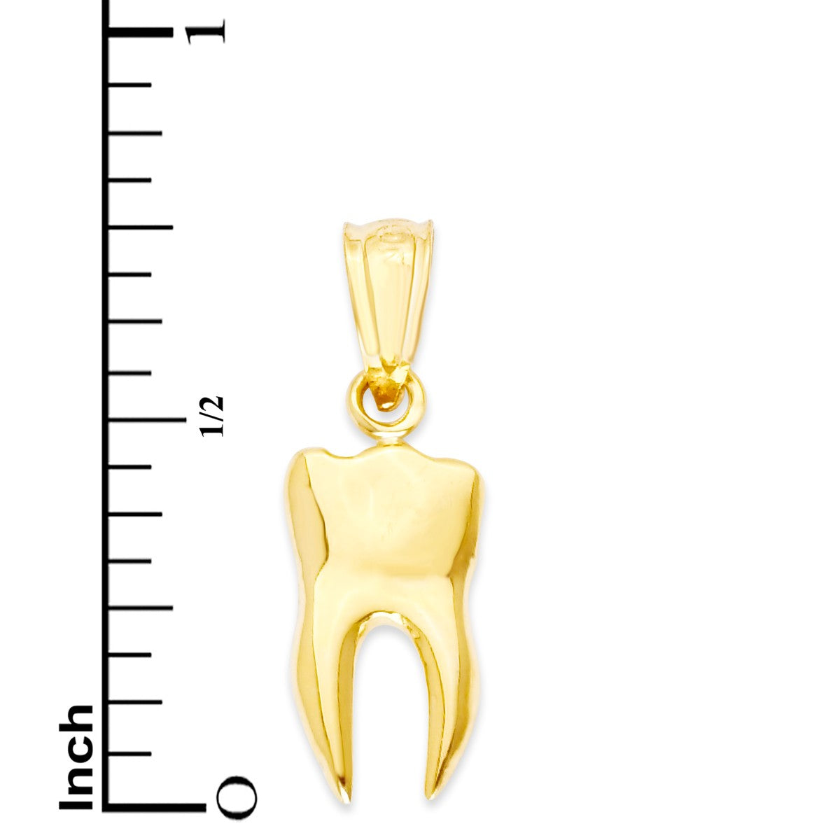 Solid Gold Tooth Pendant - 10k or 14k
