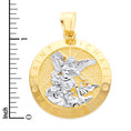 Load image into Gallery viewer, Solid Gold Saint Michael Pendant - 10k or 14k