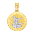 Load image into Gallery viewer, Solid Gold Saint Michael Pendant - 10k or 14k