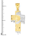 Load image into Gallery viewer, Solid Gold Cross with Jesus Pendant - 10k or 14k
