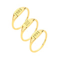 Load image into Gallery viewer, Solid Gold Personalized Year Ring - 10k or 14k