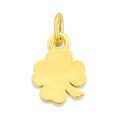 Load image into Gallery viewer, Solid Gold Clover Charm - 10k or 14k