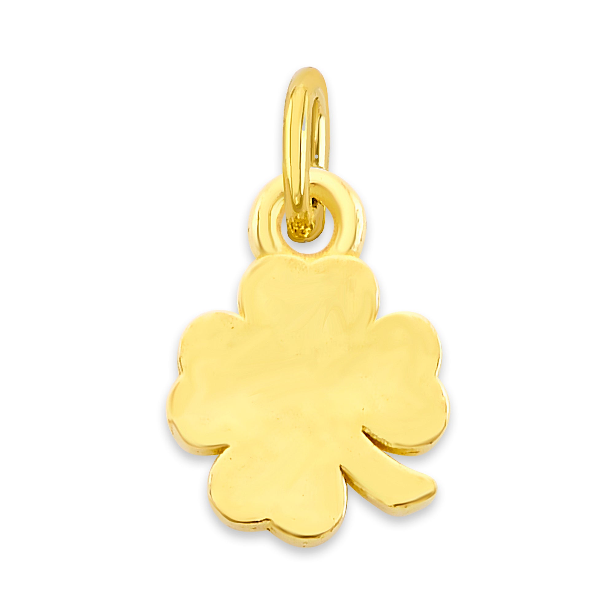 Solid Gold Clover Charm - 10k or 14k