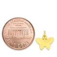 Load image into Gallery viewer, 10k/14k Solid Gold Butterfly Pendant - Diamond Cut Animal Charm