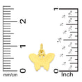Load image into Gallery viewer, 10k/14k Solid Gold Butterfly Pendant - Diamond Cut Animal Charm