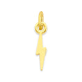 Load image into Gallery viewer, Solid Gold Lighting Bolt Charm - 10k or 14k