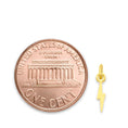Load image into Gallery viewer, Solid Gold Lighting Bolt Charm - 10k or 14k