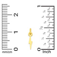Load image into Gallery viewer, Solid Gold Lighting Bolt Charm - 10k or 14k