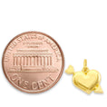 Load image into Gallery viewer, Solid Gold Heart with Arrow Charm - 10k or 14k