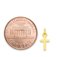Load image into Gallery viewer, Solid Gold Cross Charm - 10k or 14k