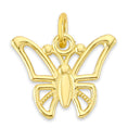 Load image into Gallery viewer, 10k/14k Solid Gold Butterfly Pendant - Diamond Cut Animal Charm