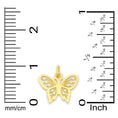 Load image into Gallery viewer, Solid Gold Butterfly Charm with Clasp - 10k or 14k