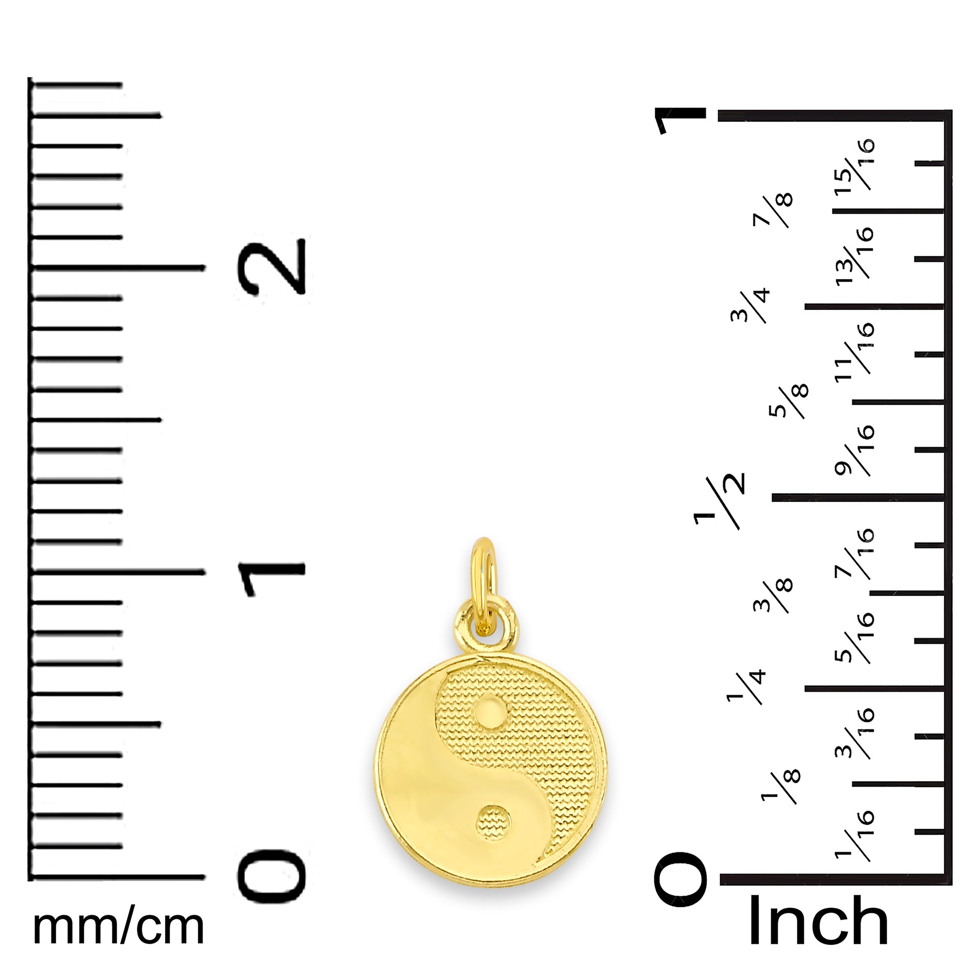 Solid Gold Yin Yang Charm - 10k or 14k