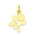 Load image into Gallery viewer, Solid Gold Hanging Rose Charm - 10k or 14k