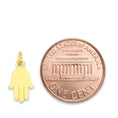 Load image into Gallery viewer, Solid Gold Hamsa Charm - 10k or 14k
