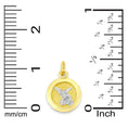 Load image into Gallery viewer, Solid Two-Tone Gold Saint Michael Charm - 10k or 14k