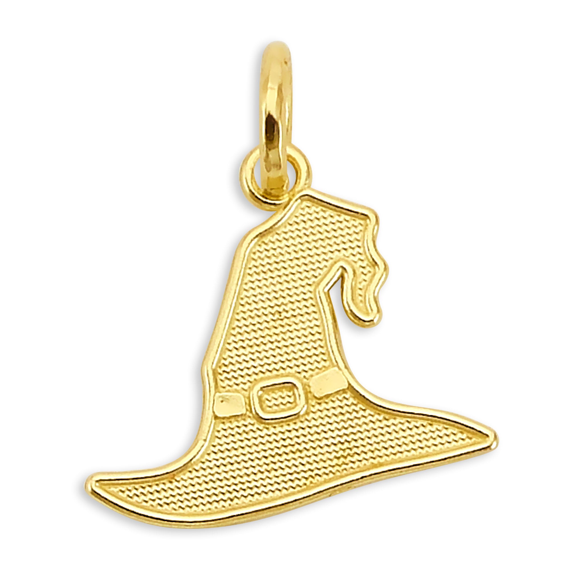 Solid Gold Witch Hat Charm- 10k or 14k