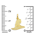 Load image into Gallery viewer, Solid Gold Witch Hat Charm- 10k or 14k