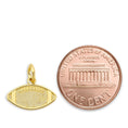 Load image into Gallery viewer, Solid Gold Football Charm- 10k or 14k