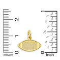Load image into Gallery viewer, Solid Gold Football Charm- 10k or 14k