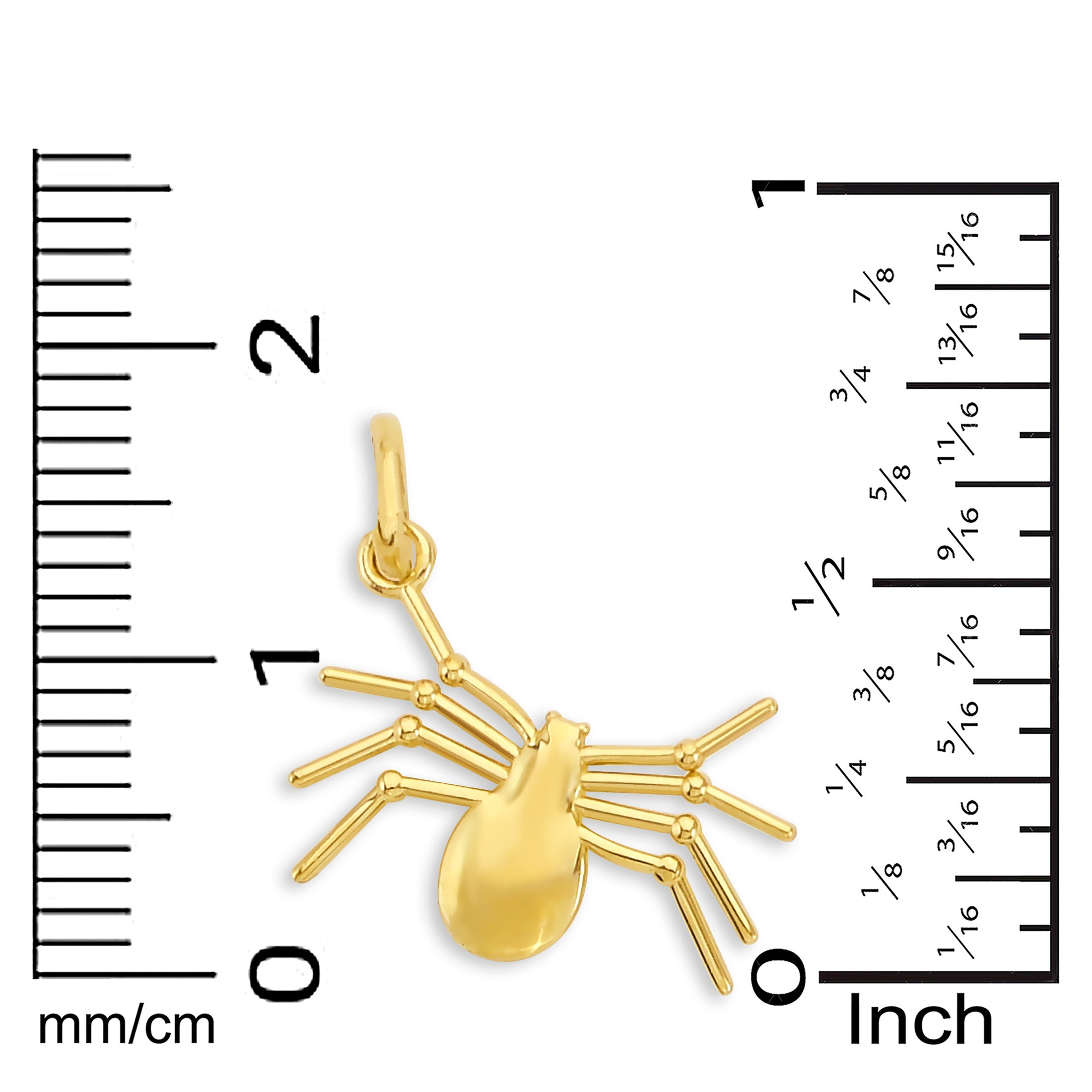 Solid Gold Spider Charm- 10k or 14k
