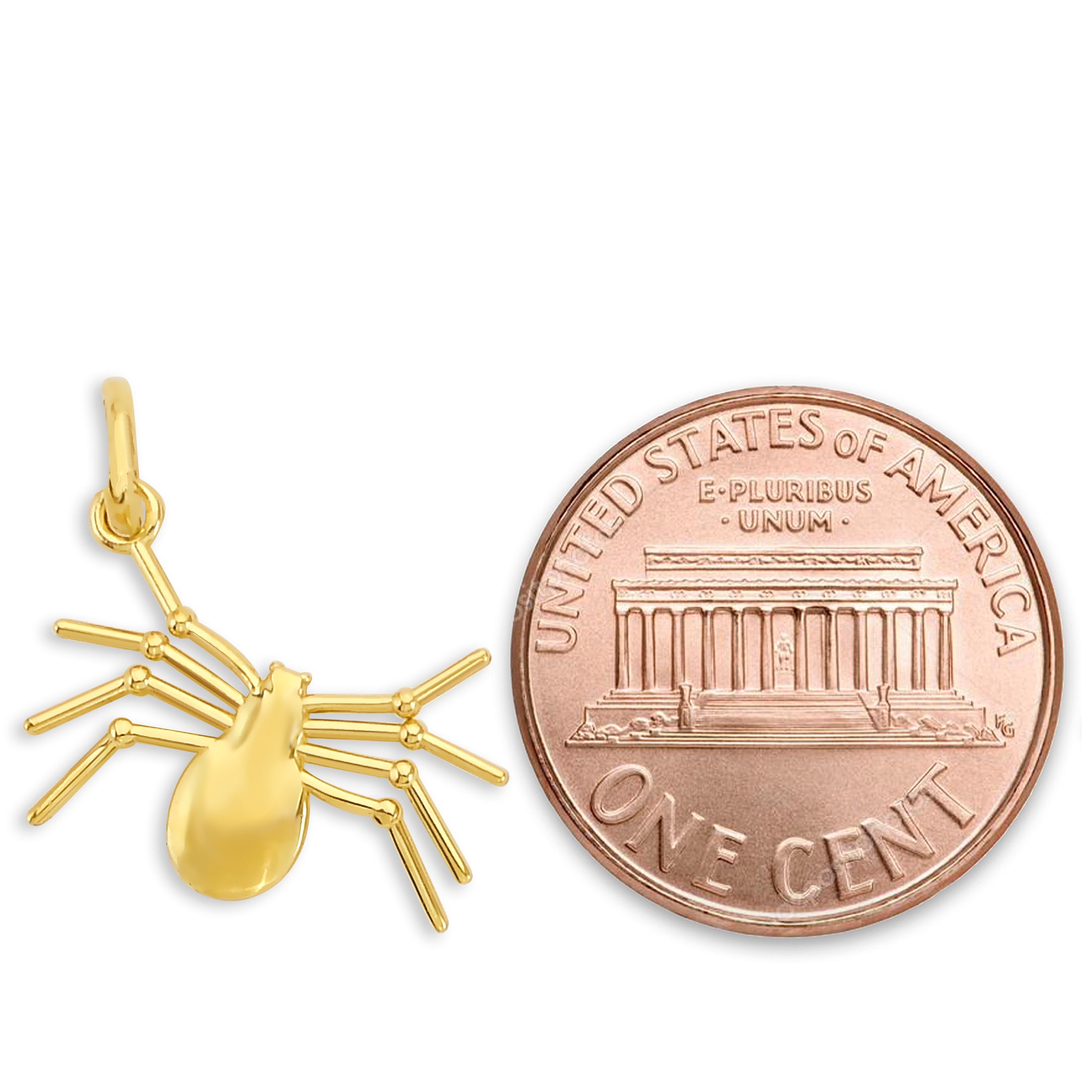 Solid Gold Spider Charm- 10k or 14k