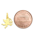 Load image into Gallery viewer, 10k/14k Solid Gold Cupid Charm - Romantic Jewelry Gifts for Her
