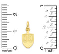 Load image into Gallery viewer, Solid Gold Dreidel Charm - 10k or 14k