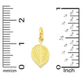 Load image into Gallery viewer, Solid Gold Leaf Charm- 10k or 14k