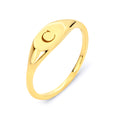 Load image into Gallery viewer, Solid Gold Initial Signet Ring - 10k or 14k