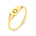 Load image into Gallery viewer, Solid Gold Initial Signet Ring - 10k or 14k