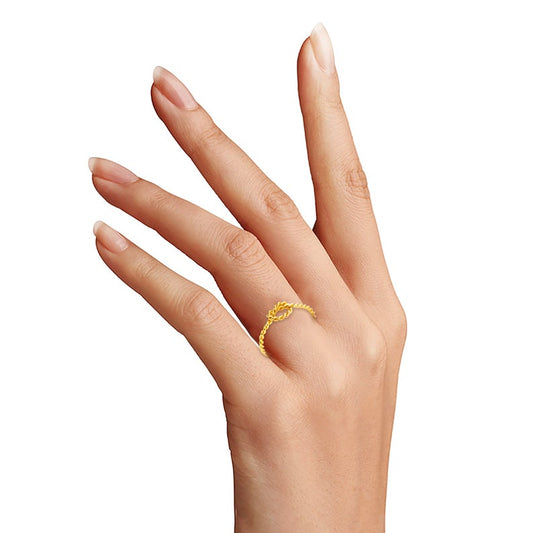 Solid Gold Knot Ring - 10k or 14k