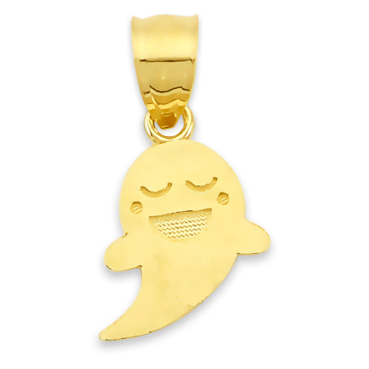 Solid Gold Ghost Pendant - 10k or 14k