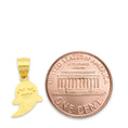 Load image into Gallery viewer, Solid Gold Ghost Pendant - 10k or 14k