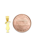 Load image into Gallery viewer, 10k/14k Solid Gold Cocktail Glass Pendant - Summer Jewelry for Bracelet