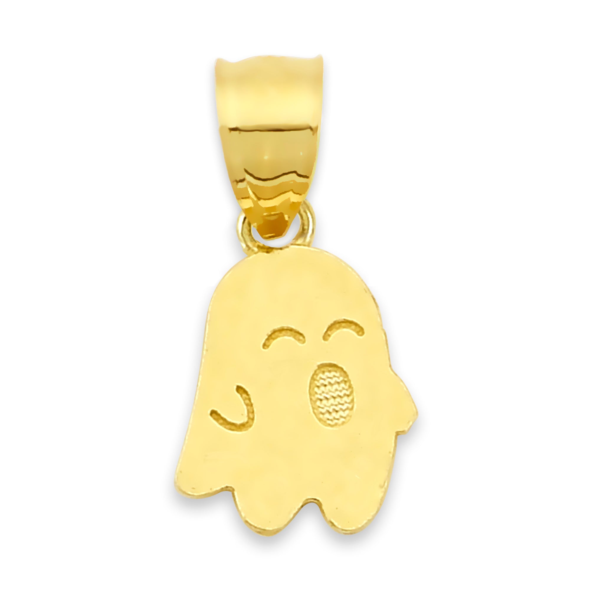 Solid Gold Ghost Pendant - 10k or 14k