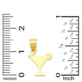 Load image into Gallery viewer, Solid Gold Martini Glass Pendant- 10k or 14k