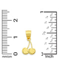Load image into Gallery viewer, Solid Gold Cherry Pendant - 10k or 14k