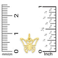 Load image into Gallery viewer, Solid Gold Butterfly Charm with Clasp - 10k or 14k