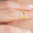 Load image into Gallery viewer, 10k/14k Solid Gold Cherry Pendant - Fruit Charms for Bracelet