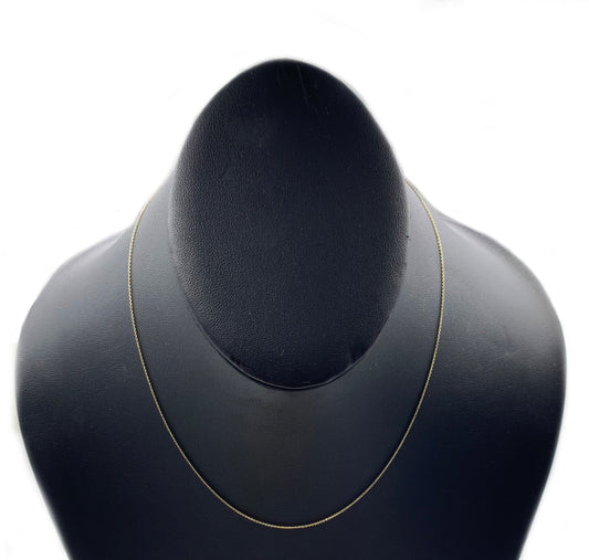 Solid Gold 0.85mm Rolo Chain - 10k or 14k