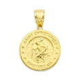 Load image into Gallery viewer, Solid Gold Saint Christopher Pendant - 10k or 14k