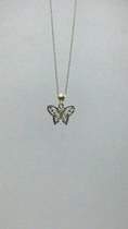 Load and play video in Gallery viewer, Solid Gold Butterfly Pendant - 10k or 14k